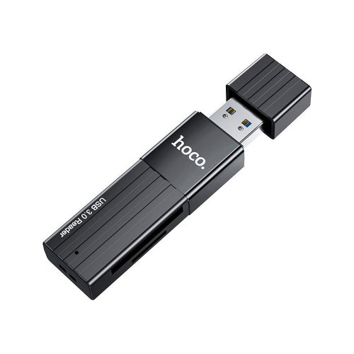 Кардрідер Hoco HB20 Mindful 2-in-1 card reader, USB 3.0, Black (6931474735218)