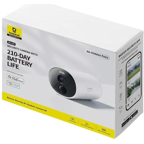 IP-камера відеоспостереження Baseus Security B1 Outdoor Camera 2K White (S0SV002130)