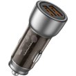 Автомобільний зарядний пристрій WUW C201, 2xUSB, 3.1A, black (6972573336814)