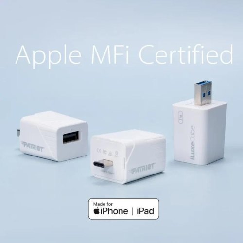 USB флеш Patriot Auto Backup iLuxe Cube C, 512GB, USB 3.2 Gen 1 Type-C (PI512GCUW30C)