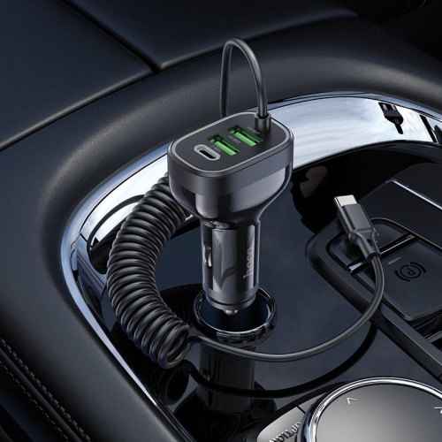 Автомобільний зарядний пристрій Hoco NZ11 Guide, PD 72W, Black (6942007602648)