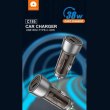 Автомобільний зарядний пристрій WUW C185, PD 20W, QC 3.0, black (6972573335466)