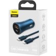 Автомобільний зарядний пристрій Baseus Golden Contactor Pro Dual Fast Charger Car Charger, 40W, Blue (CGJP000003)