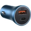 Автомобільний зарядний пристрій Baseus Golden Contactor Pro Dual Fast Charger Car Charger, 40W, Blue (CGJP000003)