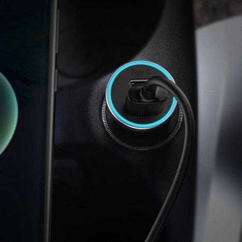 Автомобільний зарядний пристрій Baseus Golden Contactor Pro Dual Fast Charger Car Charger, 40W, Blue (CGJP000003)