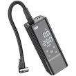 Автомобільний насос Hoco ZP7 Maddy portable smart air pump, 5000mAh, Black (6942007614511)