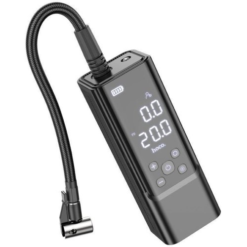 Автомобільний насос Hoco ZP7 Maddy portable smart air pump, 5000mAh, Black (6942007614511)