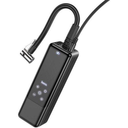 Автомобільний насос Hoco ZP5 May smart air pump, Black (6931474795526)