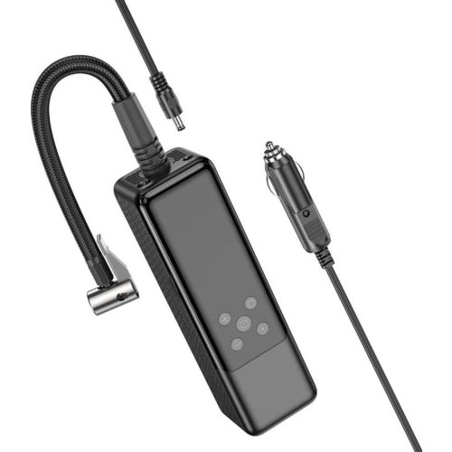 Автомобільний насос Hoco ZP5 May smart air pump, Black (6931474795526)