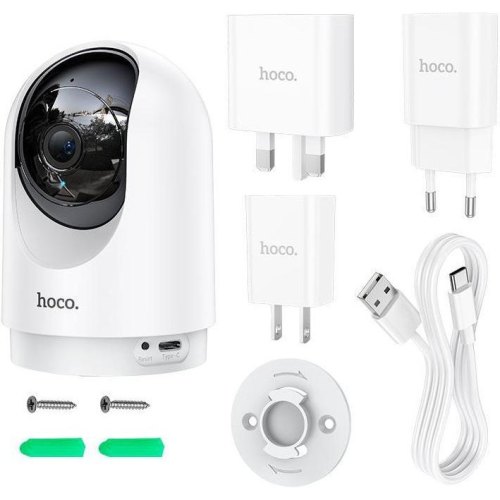 IP-камера відеоспостереження Hoco D1 indoor PTZ HD camera White (6942007611657)