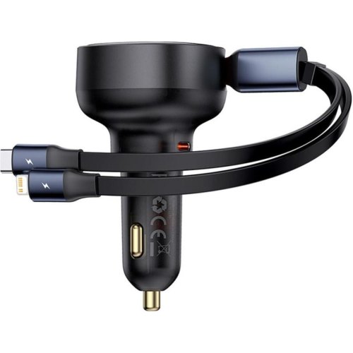 Автомобільний зарядний пристрій Baseus Enjoyment Pro Car Charger, 60W, Cluster Black (C00057802111-00)
