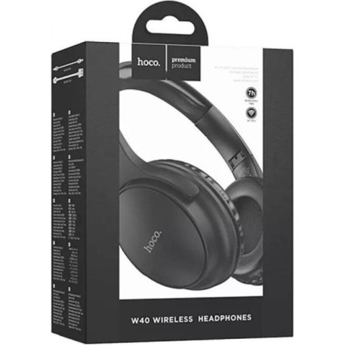 Навушники бездротові Hoco W40 Mighty, Black (6931474784933)