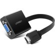 Адаптер (перехідник) Ugreen MM103, HDMI to VGA Converter, 25см, Black (UGR-40248)