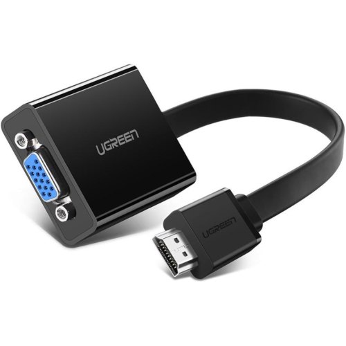 Адаптер (перехідник) Ugreen MM103, HDMI to VGA Converter, 25см, Black (UGR-40248)