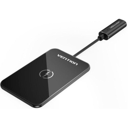 Бездротовий зарядний пристрій Vention, 15W, 0.05м, Black (FGBBAG)
