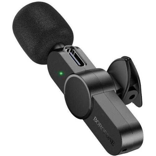 Бездротова мікрофонна система Borofone BFK12 Trophy, Lightning, Black (6941991106385)