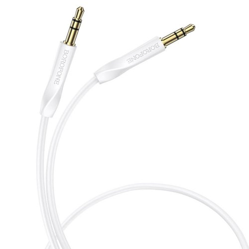 Аудіокабель Borofone BL16 Clear sound, AUX, White (BL16W)