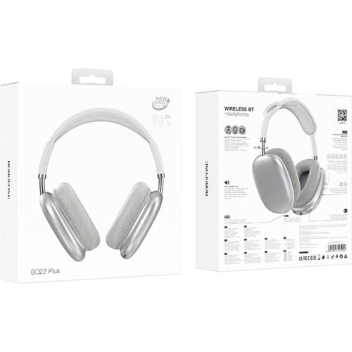 Навушники бездротові Borofone BO22 Plus Elegant, Silver (6941991115202)