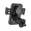 Автомобільний тримач для смартфона з бездротовим зарядним пристроєм Borofone BH220 Leader, Black/Gray (6941991115288)