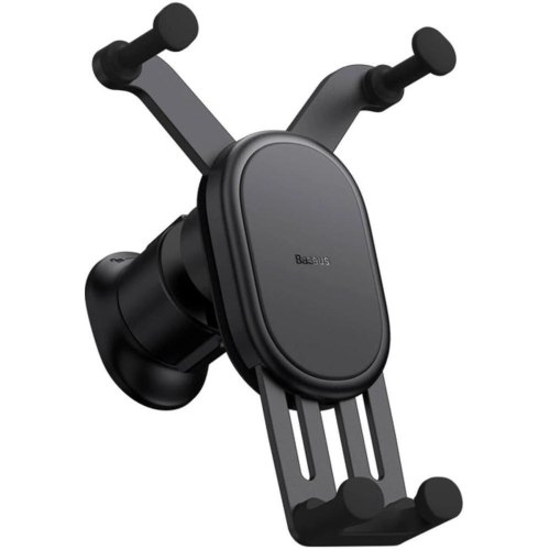 Автомобільний тримач для смартфона Baseus Stable Gravitational Car Mount Air (Air Outlet Version), Black (SUWX020001)