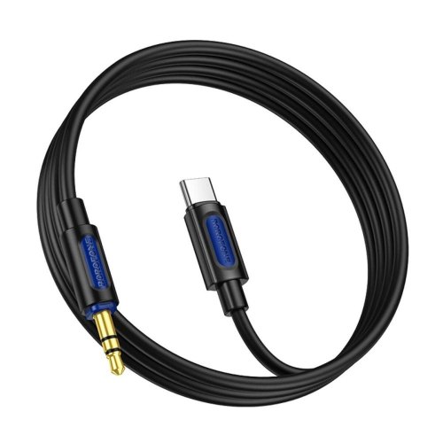 Аудіокабель Borofone BL20 True sound, USB Type-C to 3.5mm, Black (6941991114410)