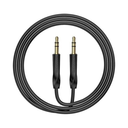 Аудіокабель Borofone BL16 Clear sound, AUX, Black (BL16B)