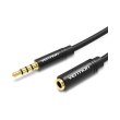 Аудіокабель-подовжувач Vention, 3.5mm, 0.5м, Black Metal Type (BHBBD)