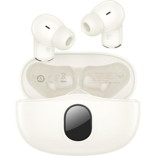 Навушники бездротові TWS Borofone FQ4 Lighten, Milky White (6941991117671)