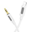 Аудіокабель Borofone BL20 True sound, Lightning to 3.5mm, White (6941991114403)