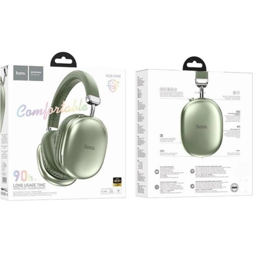 Навушники бездротові Hoco W35 Max Joy, Green (6942007625609)