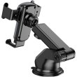Автомобільний тримач для смартфона Hoco CA104, Black/Metal Gray (6931474766236)