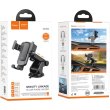 Автомобільний тримач для смартфона Hoco CA104, Black/Metal Gray (6931474766236)