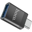 Адаптер (перехідник) Hoco UA17, USB Type-C (M) to USB (F), USB 3.0, Black (6931474762016)