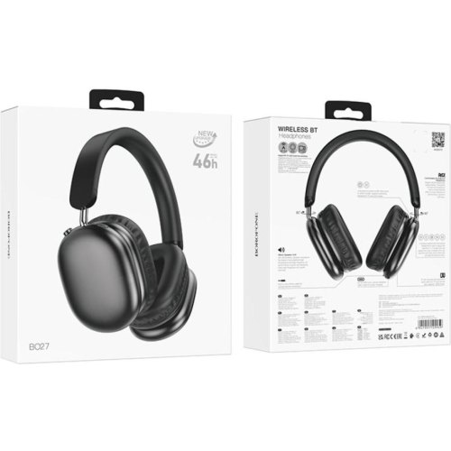 Навушники бездротові Borofone BO27 Rhyme, Black (6941991109959)