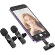 Бездротова мікрофонна система Borofone BFK15 Dual-mic, Lightning/ USB Type-C, Black (6941991117107)