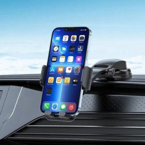 Автомобільний тримач для смартфона Hoco CA118 Delicate, Space Black (6931474779212)