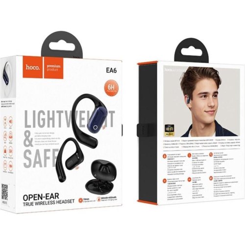 Навушники бездротові TWS Hoco EA6 Melody, Black (6942007634151)