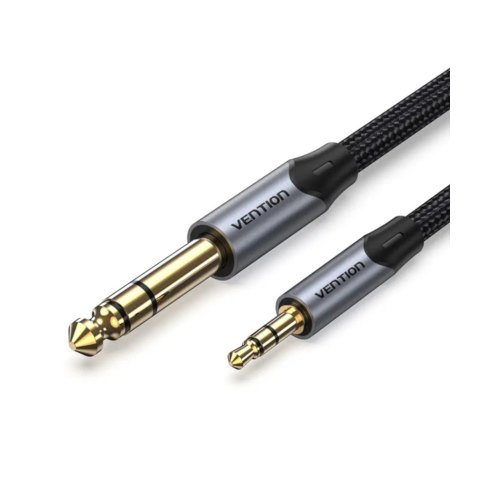 Аудіокабель Vention, 3.5mm TRS (M) to 6.35mm (M), 5м, Gray Aluminum Alloy Type (BAUHJ)
