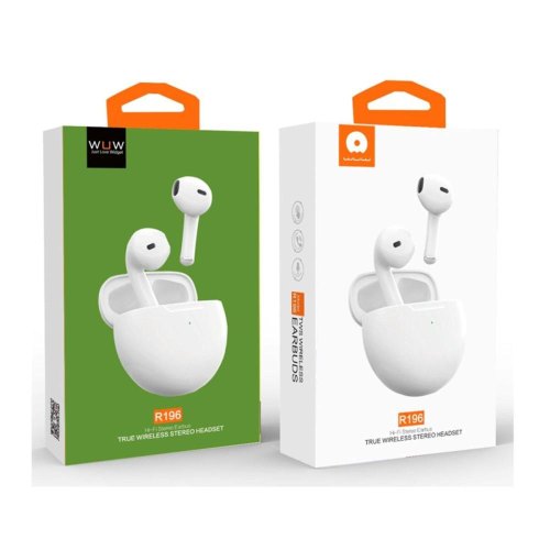 Навушники бездротові TWS WUW R196, White (6972573336456)