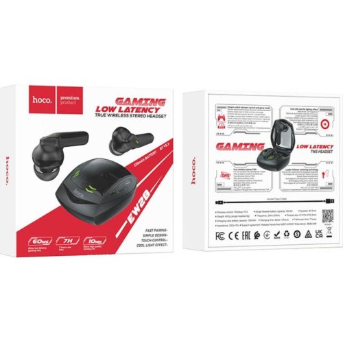 Навушники бездротові TWS Hoco EW28 Magic, Black (6931474785046)