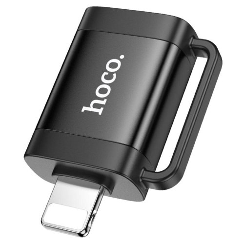 Адаптер (перехідник) Hoco UA31A, Lightning (M) to USB (F), OTG, Black (6942007628082)
