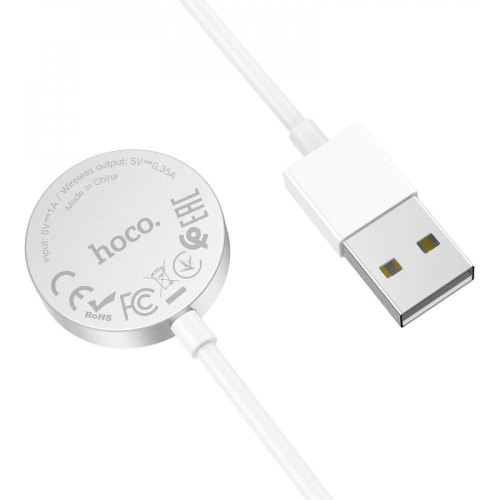 Бездротовий зарядний пристрій для смартгодинника Hoco CW39, White (6931474770646)
