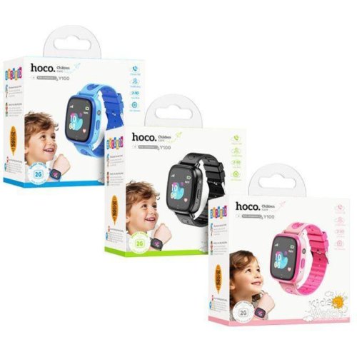 Смартгодинник дитячий Hoco Y100, Pink (6942007625647)