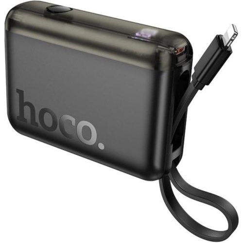 Зовнішній акумулятор Powerbank Hoco J139 Hero, 10000mAh, 22.5W, PD 20W, Lightning, Black (6942007636469)