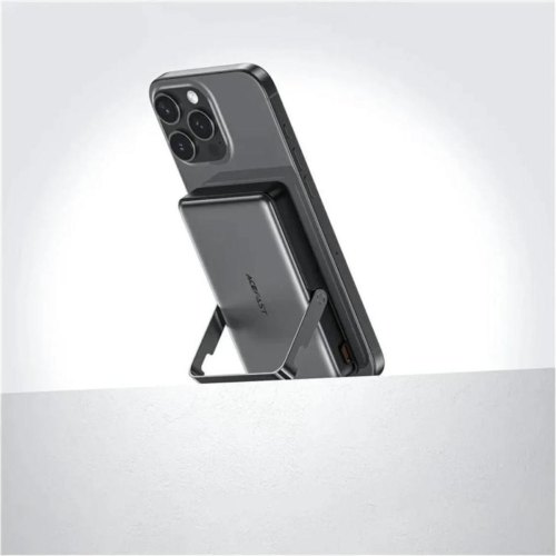 Зовнішній акумулятор Powerbank Acefast M17, 10000mAh, PD 20W/22.5W, вбудована підставка, Black (6974316284000)