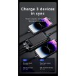 Зовнішній акумулятор Powerbank Usams US-CD202, 30000mAh, 3 порти, цифровий дисплей, Black (30KCD20201)