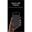 Зовнішній акумулятор Powerbank Usams US-CD202, 30000mAh, 3 порти, цифровий дисплей, Black (30KCD20201)