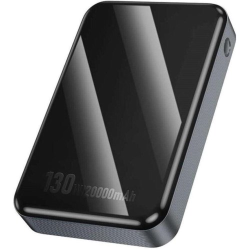 Зовнішній акумулятор Powerbank Hoco Q30A Fast charge, 20000mAh, 130W, Metal Gray (6942007634069)