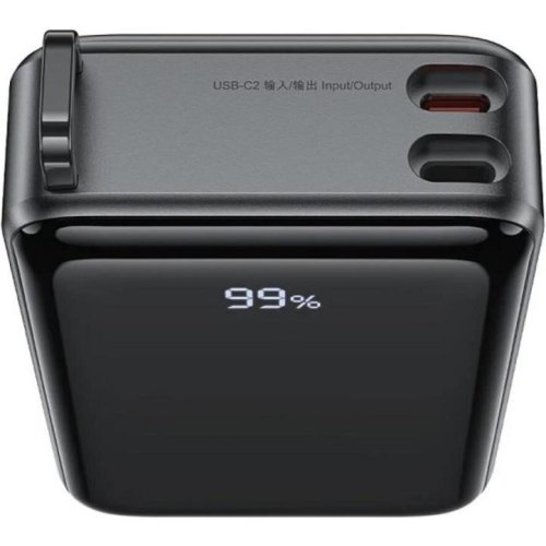 Зовнішній акумулятор Powerbank Acefast M14, 20000mAh, PD 20W, кабель, Black (6974316283966)