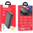 Зовнішній акумулятор Powerbank Hoco J87A Tacker, 20000mAh, PD 20W, QC 3.0, Black (6931474761033)